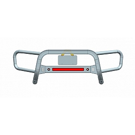 Black Horse Offroad Bull Bar Tube 3 Inch Black Powder Coated Steel - BFRG15