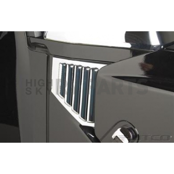 Putco Fender Vent - Silver ABS Plastic Chrome Plated Set Of 2 - 403408