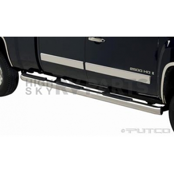 Putco Nerf Bar - Truck Wheel To Wheel Stainless Steel Round 4 Inch - 44190