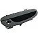 Help! By Dorman Exterior Door Handle - Plastic Black Single - 93435