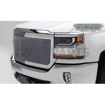 T-Rex Truck Products Grille Insert - Mesh Rectangular Polished Stainless Steel - 54127