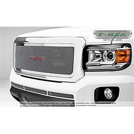 T-Rex Truck Products Grille Insert - Mesh Rectangular Polished Steel - 54371