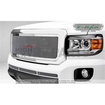 T-Rex Truck Products Grille Insert - Mesh Rectangular Polished Steel - 54371