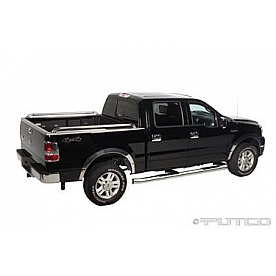 Putco Nerf Bar - Truck Wheel To Wheel Stainless Steel Round 4 Inch - 45137