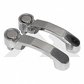Crown Automotive Exterior Door Handle - Polished Silver Stainless Steel Set Of 2 - RT34003