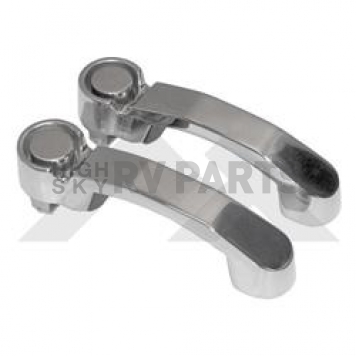 Crown Automotive Exterior Door Handle - Polished Silver Stainless Steel Set Of 2 - RT34003