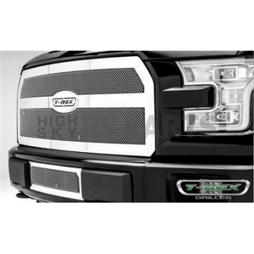 T-Rex Truck Products Grille Insert - Formed Mesh Rectangular Polished Stainless Steel - 54573