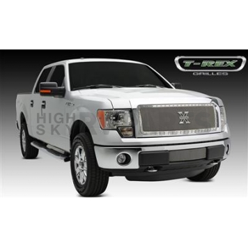 T-Rex Truck Products Grille Insert - Mesh Rectangular Polished Stainless Steel - 6715720