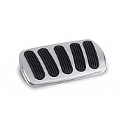 Lokar Performance Brake And Clutch Pedal Pad Set - Aluminum Natural - BAG6141