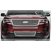 T-Rex Truck Products Grille Insert - Mesh Rectangular Polished Stainless Steel - 54664