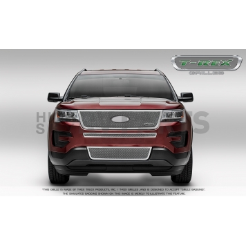 T-Rex Truck Products Grille Insert - Mesh Rectangular Polished Stainless Steel - 54664-1