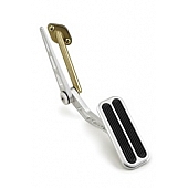 Lokar Performance Accelerator Pedal - Silver Aluminum - BAG6142