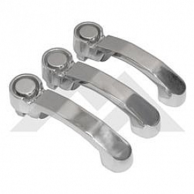 Crown Automotive Exterior Door Handle - Polished Silver Stainless Steel Set Of 2 - RT34004