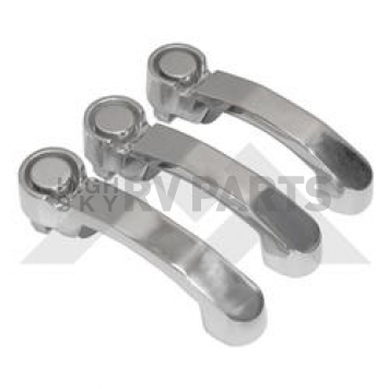 Crown Automotive Exterior Door Handle - Polished Silver Stainless Steel Set Of 2 - RT34004