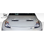 Extreme Dimensions Hood - Primered Fiberglass Black - 104861