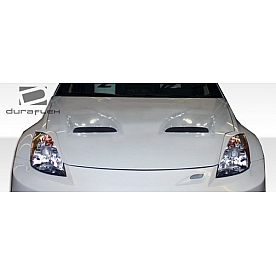 Extreme Dimensions Hood - Primered Fiberglass Black - 104861