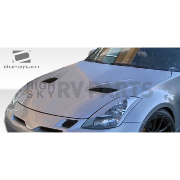 Extreme Dimensions Hood - Primered Fiberglass Black - 104861-1