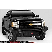 Fab Fours Bumper 1-Piece Design Steel Black - CH08S20611