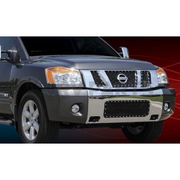 T-Rex Truck Products Grille Insert - Mesh Trapezoid Black Powder Coated Steel - 6717811