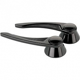 Billet Specialties Interior Door Handle - Ball Milled Anodized Black Set Of 2 - BLK45525