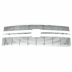Paramount Automotive Grille Insert - Polished Aluminum 4 Millimeter Horizontal Style - 360265