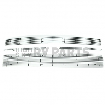 Paramount Automotive Grille Insert - Polished Aluminum 4 Millimeter Horizontal Style - 360265