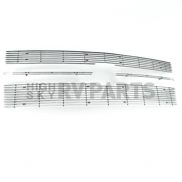 Paramount Automotive Grille Insert - Polished Aluminum 4 Millimeter Horizontal Style - 360265-1