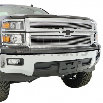 Paramount Automotive Grille Insert - Polished Aluminum 4 Millimeter Horizontal Style - 360265-4
