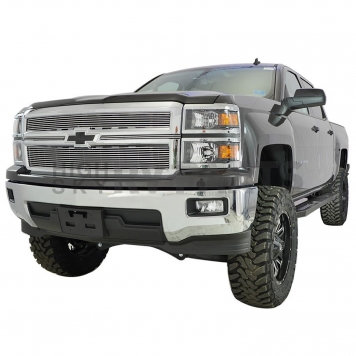 Paramount Automotive Grille Insert - Polished Aluminum 4 Millimeter Horizontal Style - 360265-5