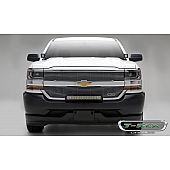 T-Rex Truck Products Grille Insert - Horizontal Bar Rectangular Polished Aluminum - 6211270