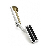 Lokar Performance Accelerator Pedal - Silver Aluminum - BAG6127