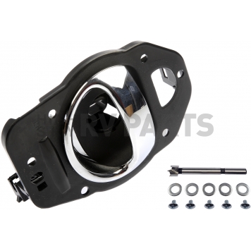 Help! By Dorman Interior Door Handle - Paddle Plastic Black Housing With Silver Lever Single - 80369-2
