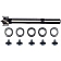 Help! By Dorman Interior Door Handle - Paddle Plastic Black Housing With Silver Lever Single - 80369