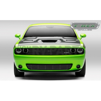 T-Rex Truck Products Grille Insert - Horizontal Bar Rectangular Polished Aluminum - 6214180