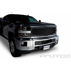 Putco Grille Insert - Black Powder Coated Aluminum Rectangular - 270525B
