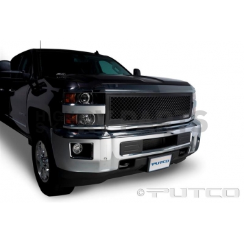 Putco Grille Insert - Black Powder Coated Aluminum Rectangular - 270525B