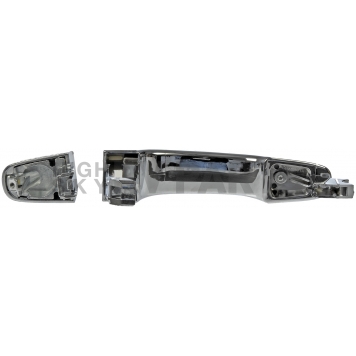 Help! By Dorman Exterior Door Handle - Plastic Silver/ Black Single - 81315-1