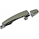 Help! By Dorman Exterior Door Handle - Plastic Silver/ Black Single - 81315