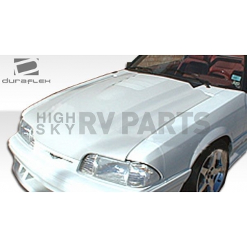 Extreme Dimensions Hood - Primered Fiberglass Black - 104825-1
