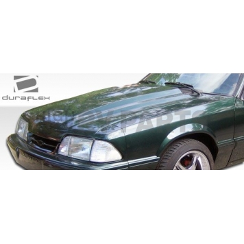 Extreme Dimensions Hood - Primered Fiberglass Black - 104825-2