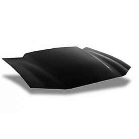 Harwood Fiberglass Hood - Cowl Induction Gloss Fiberglass Black - B12301
