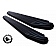 Black Horse Offroad Running Board Aluminum Stationary Black - PRG769BK