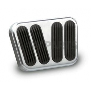 Lokar Performance Brake And Clutch Pedal Pad Set - Aluminum Natural - BAG6090