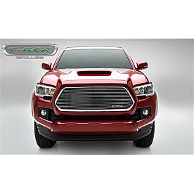 T-Rex Truck Products Grille Insert - Horizontal Bar Hexagonal Polished Aluminum - 6219420