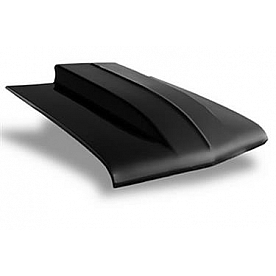 Harwood Fiberglass Hood - Cowl Induction Bare Fiberglass Black - B13104