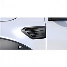 Air Design Fender Vent - Silver ABS Plastic Satin Set Of 2 - FO26A25
