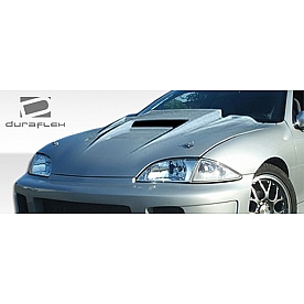 Extreme Dimensions Hood - Primered Fiberglass Black - 101523