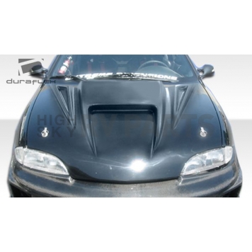 Extreme Dimensions Hood - Primered Fiberglass Black - 101523-1