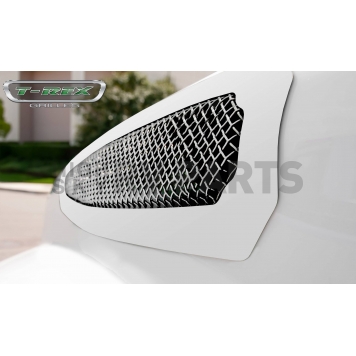 T-Rex Truck Products Grille Insert - Mesh Rectangular Polished Stainless Steel - 54140-2