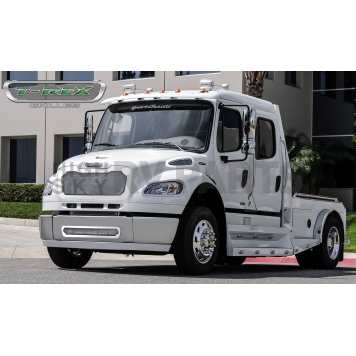 T-Rex Truck Products Grille Insert - Mesh Rectangular Polished Stainless Steel - 54140-3